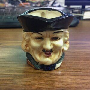 Vintage Victorian Ceramic Toby Cup 2.5 Inch Pirate